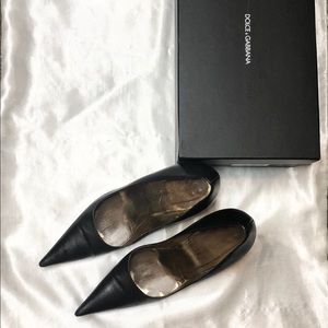 Dolce & Gabbana Vitellino Nero Black Pumps